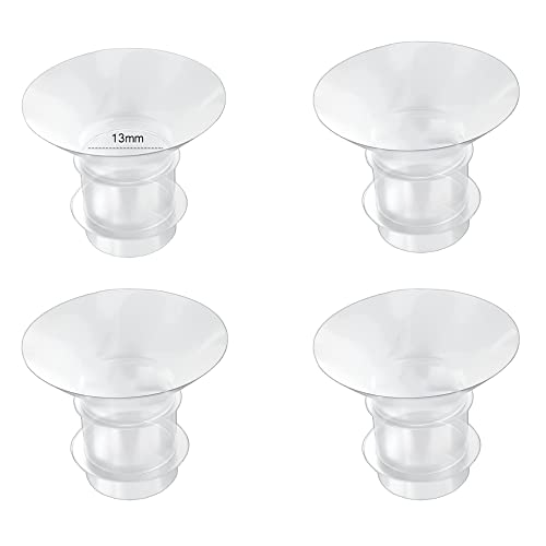 Image of Flange Inserts 13mm for Medela,Spectra 24mm Shields/Flanges,Compatible with Momcozy S12 Pro/S9 Pro/S9/S12 Wearable Breast Pump,Reduce 24mm Nipple Tunnel Down to 13mm,4PCS