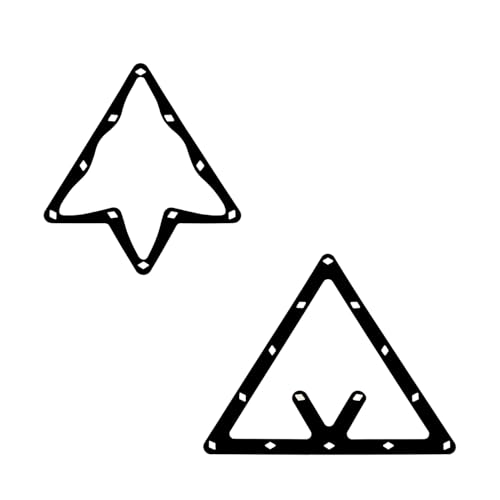 DGZZI 2PCS Black Eight/Nine Billiards Pendulum Paper Positioning Stickers Nano Material Rack Sheet Triangle Club Accessories