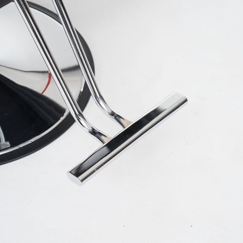 Image of Barber Chair with Rivets, Black Salon Chair for Hair Stylist, 360 Degree Swivel, Heavy Duty Hydraulic Pump, Professional Styling Chair for Salon and Spa
