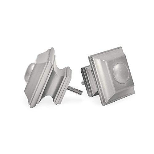 image for Ivilon Drapery Treatment Window Curtain Rod - Square Design 1 1/8 Rod.