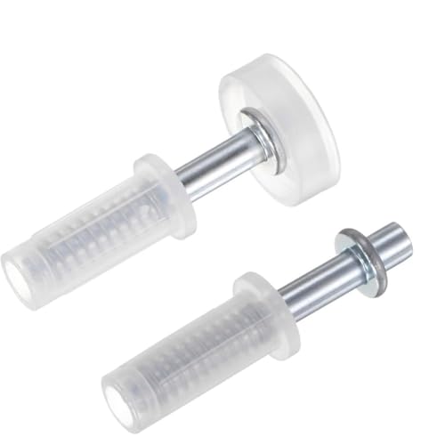 Homeponnew Kit di ferramenta a doppia piega per porta, con perno superiore e rotella guida per armadi, armadi, porte da fienile, set da 1/4/8 (acciaio e plastica)