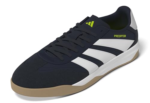 Image of adidas Unisex Freestyle Indoor, Black/White/Gold Metallic, 6