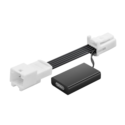 mangoal Dashcam Power Adapter 10 Pin (Model B) Fit for Lexus Subaru Tundra Sienna 4Runner and etc,Built-in Type-C Power Source, Hide The Wires of Dashcam,Connect Auto-Dimming Connector(Exposed)