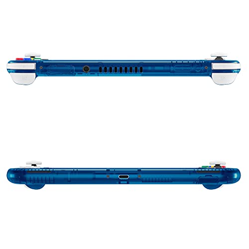 eXtremeRate Transparent Clear Blue DIY Replacement Shell for Nintendo Switch Lite, NSL Handheld Controller Housing with Screen Protector, Custom Case Cover for Nintendo Switch Lite - Image 8