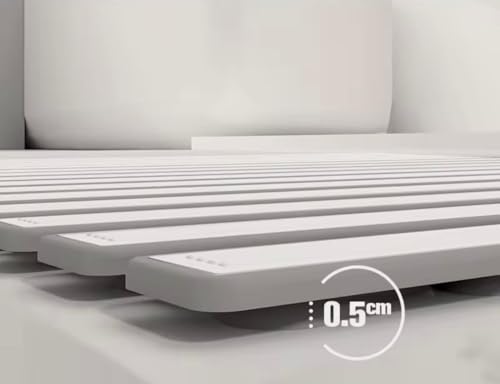 Image of HomeCloud Non-Slip Shower Mat for Bathtub, Anti-Slip Bath Mat with Suction Cups, Drainage Holes & Foot Massage Exfoliating Surface (Vent White Beige)