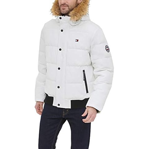 Tommy Hilfiger Men's Quilted Snorkel Bomber Jacket Cover