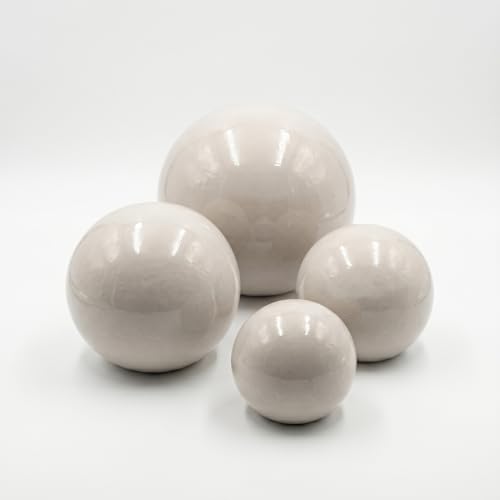 teramico Boules de Jardin en Céramique Résistantes au Gel | Fabrication Artisanale | Décoration Extérieure Unique | Plusieurs Tailles et Couleurs...