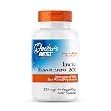Doctor's Best, Trans-Resveratrol with ResVinol, Non-GMO, Vegan, Gluten Free, Soy Free, 200 mg, 60 Veggie Caps