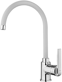 Teka 53995120 FW cromado fregadero de cocina grifo con un caño fijo, color blanco
