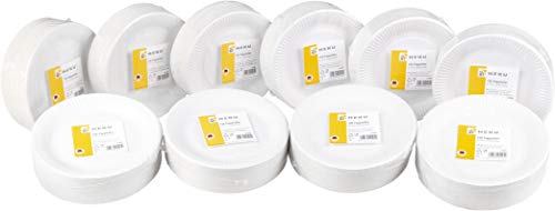 Weiße Pappteller 9x15 Cm – 1000 Stück, Unbeschichtet, Ideal Für Kuchen & Snacks, Praktische Kuchenteller