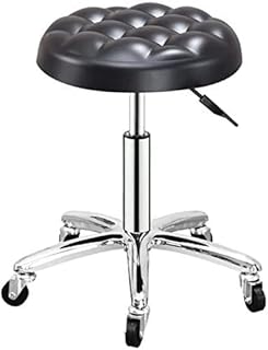 Rolling Stools Stool On Wheels Stool, Swivel Barber Chair, 360° Adjustable Height Rotating Fashion Stool, Multifunctional Barber Shop Beauty Salon Stool. The New