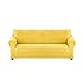 YCDZSW Sofabezug Universal High Stretch Sesselbezug Couchhusse für Wohnzimmer Wasserdicht Anti-Rutsch Jacquard Möbelschutz Couchbezug (Helles gelb,2 Sitzer)