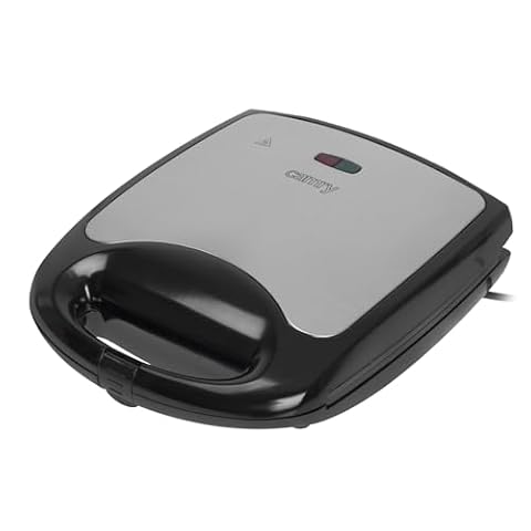 Adler Toster Sandwich XL o mocy 1100 W CR 3023, srebrny, czarny