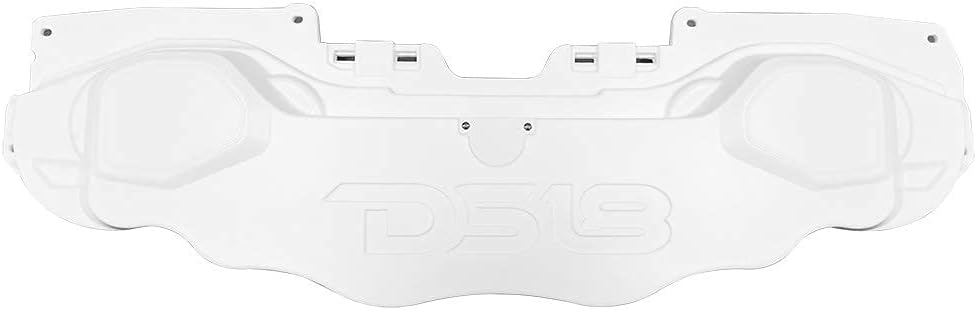DS18 JL-SBAR White Jeep Wrangler Overhead Soundbar for JL 2007-2021 Will Accommodate 4 x 8-inch Speakers, 4 x 1.75-inch Tweeters, (White)