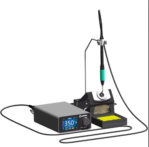 GEEBOON TC22 soldering station compatible with 115/210/245/T12 soldering tip color curve display soldering rework station (TC22 C115KIT)