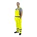 752353 ANSI Class E Hi-Viz Bib Overalls, Waterproof, Quilted Insulation, Reinforced Nylon Rip-Stop, Size 4X-Large