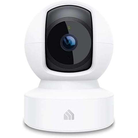 Kasa Indoor Pan/Tilt Smart Security Camera, 1080p HD Dog-Camera,2.4GHz with Night Vision,Motion Detection for Baby and Pet Monitor, Cloud & SD Card Storage, Works with Alexa& Google Home (EC70), White Cover