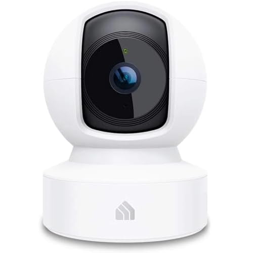 Kasa Indoor Pan/Tilt Smart Security Camera, 1080p HD Dog-Camera,2.4GHz with Night Vision,Motion Detection for Baby and Pet Monitor, Cloud & SD Card Storage, Works with Alexa& Google Home (EC70), White