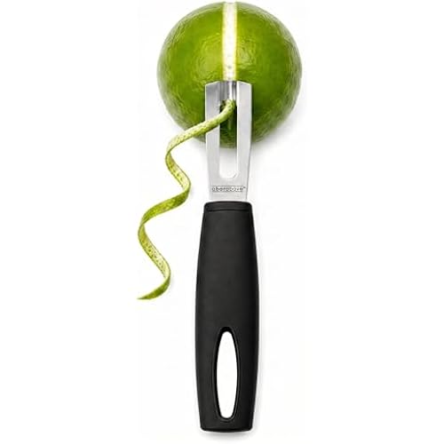 A Bar Above Channel Knife, Black Ergonomic Handle Stainless Steel Blade