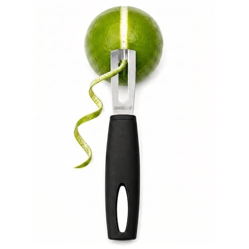 A Bar Above Channel Knife, Black Ergonomic Handle Stainless Steel Blade