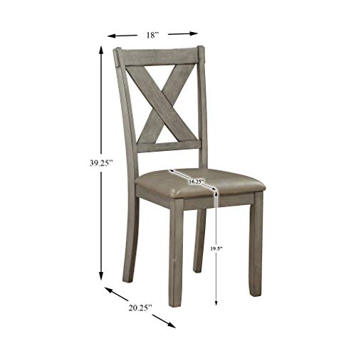 Homelegance 6-Piece Pack Dinette Set, Gray