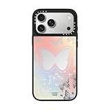 ミラー iPhone 17 Pro Max用 ケース You Give Me Butterflies シルバーオンブラック