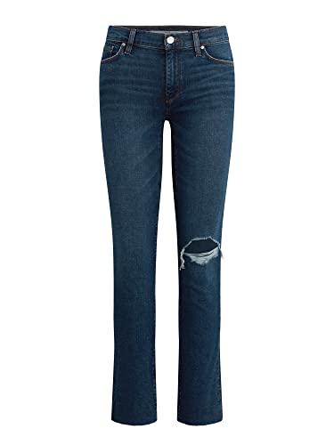 Hudson Womens Nico Mid-Rise Straight Leg Ankle Jean