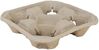 Southern Champion Tray 0117 ChampWare Molded Fiber 4 Cup Drink Carrier, Hold 8