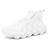 ALLY UNION MAKE FORCE Sneaker Shoes for Men High Tops Mens Sneakers Fashion for Men Tennis Shoes Size 11,High/White 11