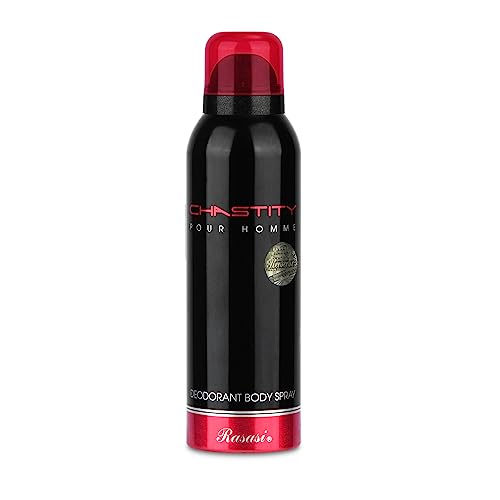 RASASI Chastity Deodorant For Men - 200ml | Deodorant Body Spray | Skin Friendly Deo | Body Spray For Men | Long Lasting Body Spray | Odour Protection