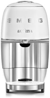 Lavazza Smeg 18001434 Pod Coffee Machine, Quick Heating, Removable Drip Tray, 1.4L, 1450W, Ivory White