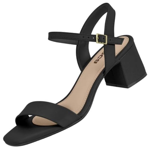 Sandalia Feminina Moleca Salto Bloco Tira Napa Preto 38