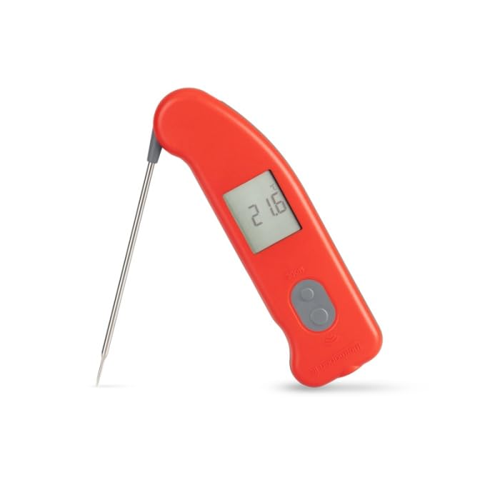 Thermomètre Infrarouge avec Sonde Dépliable Thermapen® – Thermomètre Alimentaire Professionnel 2-en-1 (Sans Contact + Sonde), Haute Précision, Émissivité Réglable, Certificat d’Étalonnage