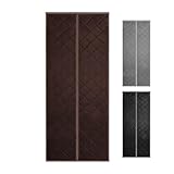 YKFN 間仕切りカーテン 断熱カーテン 玄関ドア マグネット コットンカーテン 自動で閉まる のれん おしゃれ 冷気カーテン マジックテープ付 冬 暖簾 防寒 防水 保温 防音 遮光 防風 省エネ 目隠し 暖房 冷房 窓 冷暖房効率UP 取り付け簡単 厚手 玄関 ドア用 ドアカーテン 防風 コーヒー 幅85cm*丈190cm