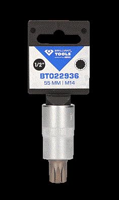 Miniatura 7 de Brilliant Tools Bt022936 - Destornillador De Punta 1 2 , Xzn, 55 Mm, M14