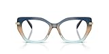 Michael Kors MK4167U Nashville Universal Fit Prescription Eyewear Frames, Navy Gradient/Demo Lens, 53 mm