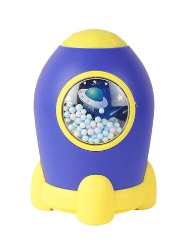 Image of Money Saving Bank with Coin Slot / /Creative Cartoon Design Money Bank / /Plastic Piggy Bank for Boys & Girls (Pack of 1) (Rocket - Blue)