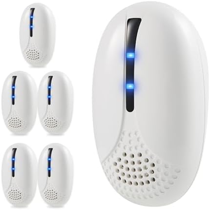 2025 Upgraded Version Ultrasonic Repeller Indoor, Mouse Repellent Plug in, Pest Control, Repellent Roach, Rodent, Mouse, Bugs, Spider, Ant for Home,Kitchen, Office, Warehouse, Hotel 5 Packs