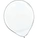 Amscan Enchanting Clear Solid Latex Balloons Party Supplies for Any Occasion, 12", Transparent
