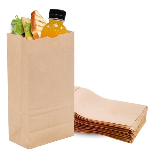 Duro 18406 6# Dubl Life Brown Paper Lunch Bags, 6 x 3.62 x 11.06 In, 500 Ct