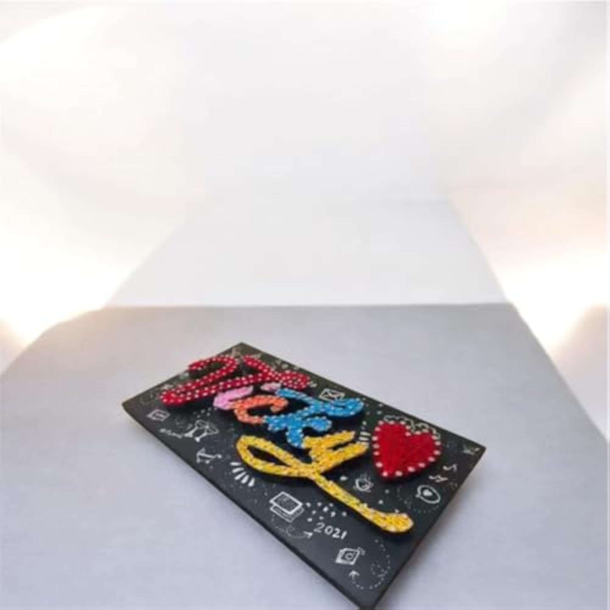 Personalised String Art Name Plate, Handmade Decor