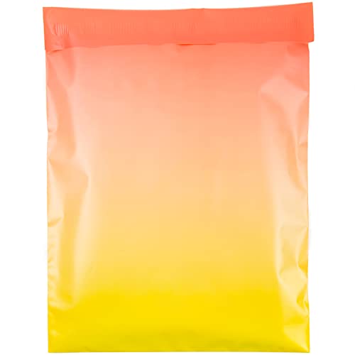 Image of Inspired Mailers - Poly Mailers 10x13-100 Pack - Sunset Ombre - Shipping Bags for Clothing - Large Mailing Envelopes - Shipping Envelopes - Package Bags - Poly Bags 10x13