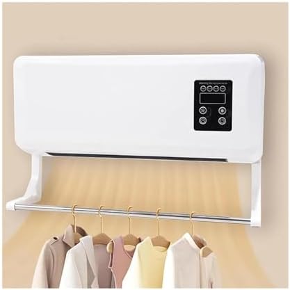 Remote Control Electric Cooling Heating Machine Mini Air Conditioner Quiet Energy-Efficient Wall Space Heaters for Living Room(White EU) - 5