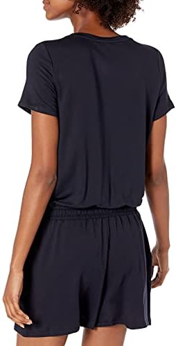 Each day Ritual Girls's Supersoft Terry Brief-Sleeve V-Neck Romper 2