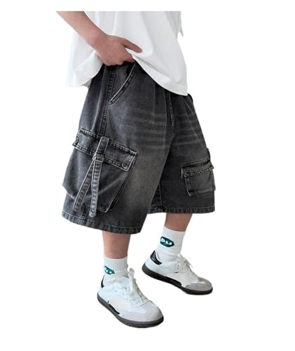 Pantalones cortos de mezclilla infantiles para jugar en el parque y moda urbana de verano