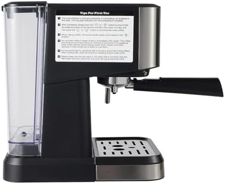 Cafetera Semi Automática de Expreso 2 en 1 con Vapor Ajustable para Hogar miniatura 6