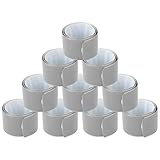 Trabajo reflectante - 10 correas reflectantes prácticas de alta visibilidad para pantalones - Correas reflectoras de seguridad ajustables duraderas Equipo reflectante para brazo Artiby