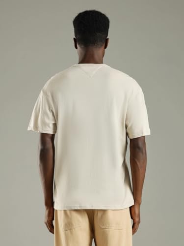 Image of Solid Relaxed Fit Cotton T-Shirt