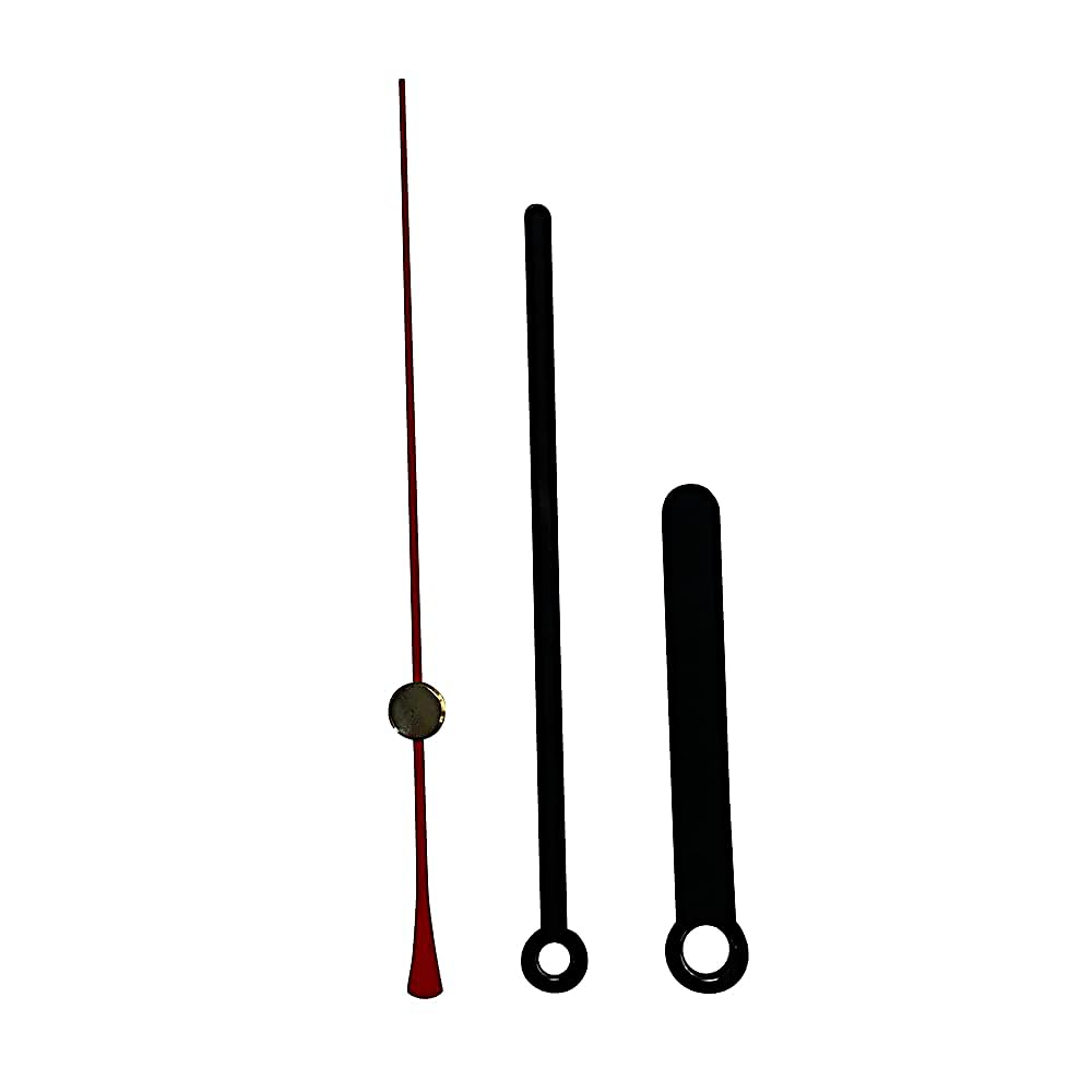 Replacement Black Metal Press Fit Clock Hands Compatible With Chinese Quartz Mechanism DIY Repair 89mm