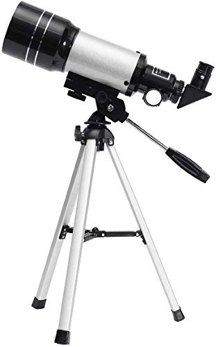 Astronomical Telescope Zoom 150X HD Educational Science Refractor Monocular Space Telescope with Tripod 300/70mm Spotting Scope for Kids Beginners - Uverbon